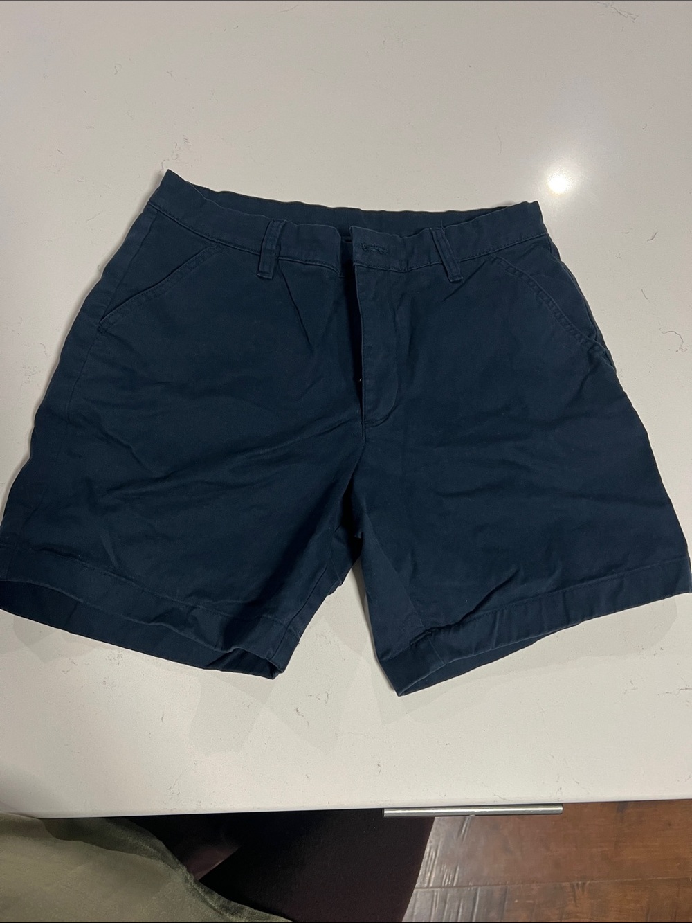 chubbies Men's Dark Navy Flat-Front Shorts